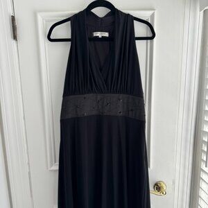 Evan Picone Women's Black Party Dress with Sparkly Waist